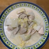 白菜消費！鶏胸肉としいたけの中華風クリーム煮